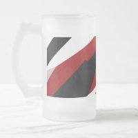 Rouge noir et blanc abstrait