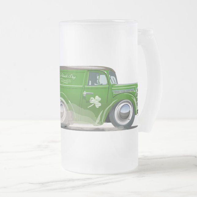 Chope Givrée  Saint Patrick vintage Cartoon Van (Devant droit)