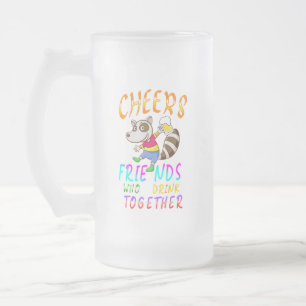 Chope Givrée Salue Les Amis Qui Boivent Ensemble