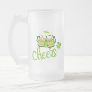 Chope Givrée Salutations avec Shamrock - Saint Patrick Day