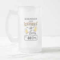 Salutations et bières à 40 ans Anniversaire
