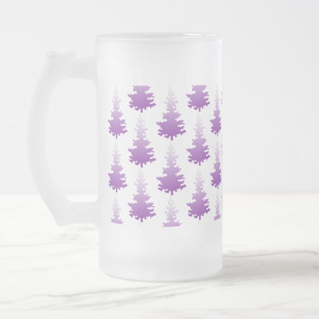 Chope Givrée Sapin de Noël Persistant Rouge-Violet (Gauche)