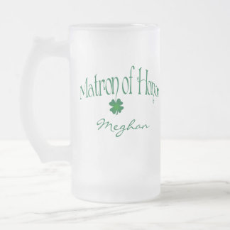 Chope Givrée Shamrock vert personnalisé MOH Beer Stein
