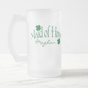 Chope Givrée Shamrock vert personnalisé MOH Beer Stein