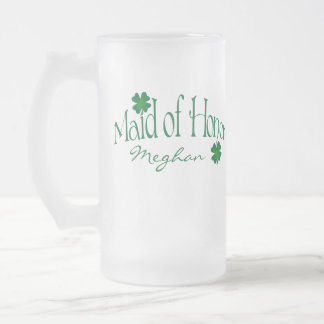Chope Givrée Shamrock vert personnalisé MOH Beer Stein