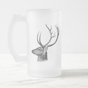 Chope Givrée Silhouette de tête de cerf