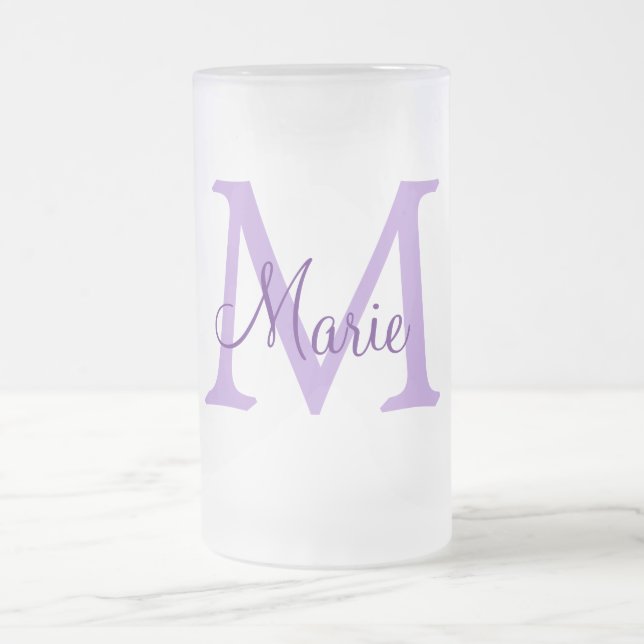 Chope Givrée simple ajout de nom minimal monogramme rose rouge  (Centre)