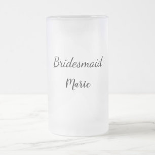 Chope Givrée SIMPLE MINIMAL ajouter votre nom bridesmaid person