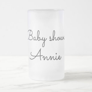 Chope Givrée simple minimal ajoutez votre nom texte baby shower