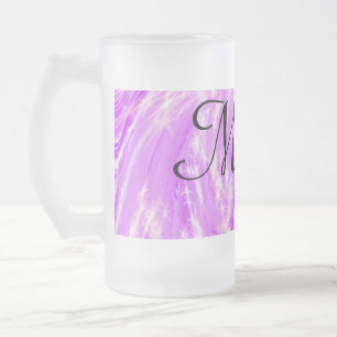 Chope Givrée simple minimal léger pastel rose ajoutez votre nom