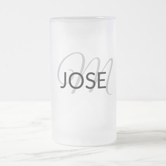 Chope Givrée simple minimum ajouter votre nom MONOGRAM GROOMSME (Centre)