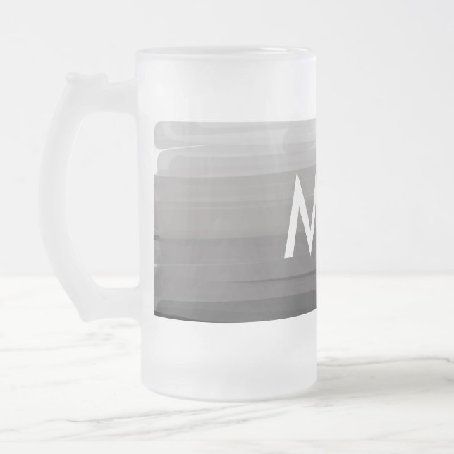 Chope Givrée Simple monogram add your name letter man minimal t (Gauche)