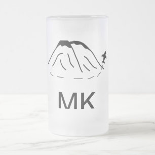 Chope Givrée Simple monogramme minimaliste ajouter du texte avi