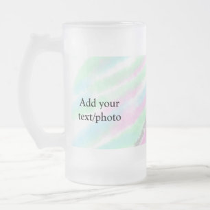 Chope Givrée Simple pailleté pastel coloré ajoutez votre texte