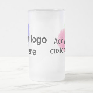 Chope Givrée Simple rouge pi aquarelle ajoutez votre logo texte