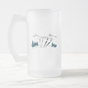 Chope Givrée Ski Vous Plus Tard Ski Scène Sports D'Hiver