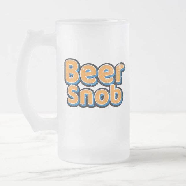 Chope Givrée Snob de bière Vintage congelé (Gauche)