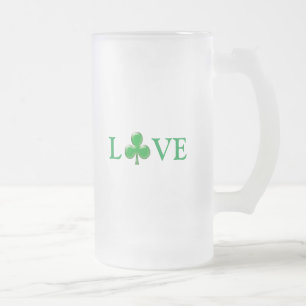Chope Givrée St. Patrick's Day Irlandais Love Green Clover Sham