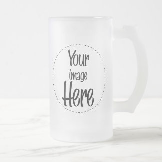 Chope Givrée Stein en verre grand - customisé