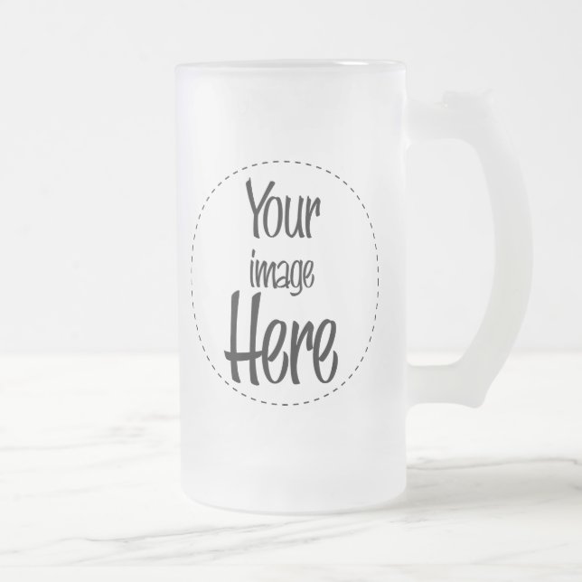 Chope Givrée Stein en verre grand - customisé (Droit)
