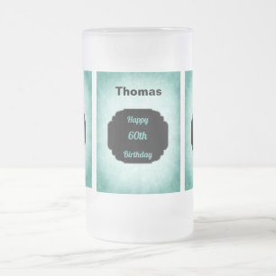Chope Givrée Style bleu ajouter nom 60e Anniversaire design