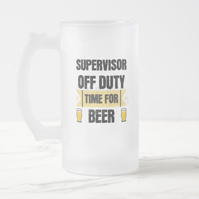 Chope Givrée Superviseur hors service. Temps Pour La Bière (Gauche)