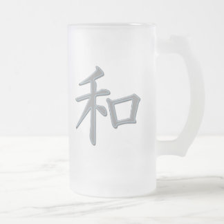 CHOPE GIVRÉE SYMBOLE JAPONAIS DE KANJI POUR LA PAIX