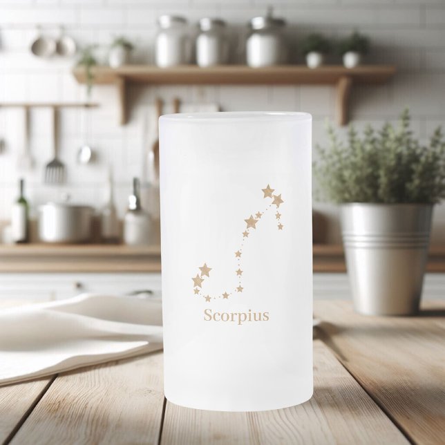 Chope Givrée Symbole moderne Zodiaque Scorpie Or | Eau de l'élé (Créateur téléchargé)