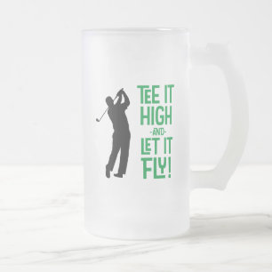 Chope Givrée T-shirt de golf drôle pour hommes, humour sportif,
