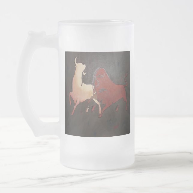 Chope Givrée Taurean Bulls Animal Art (Gauche)