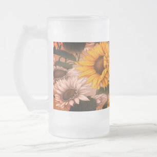 Chope Givrée Tournesols blancs et jaunes #3 -