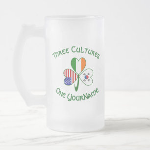 Chope Givrée Trèfle S. Corée Irlande États-Unis Drapeaux Person