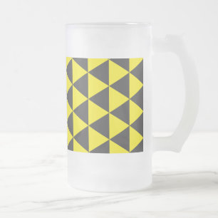 Chope Givrée triangles jaunes sur fond noir