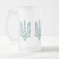 trident de l'emblème national ukrainien tryzub eth