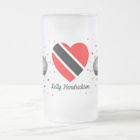 Trinité-et-Tobago Drapeau & Steelpan avec votre no