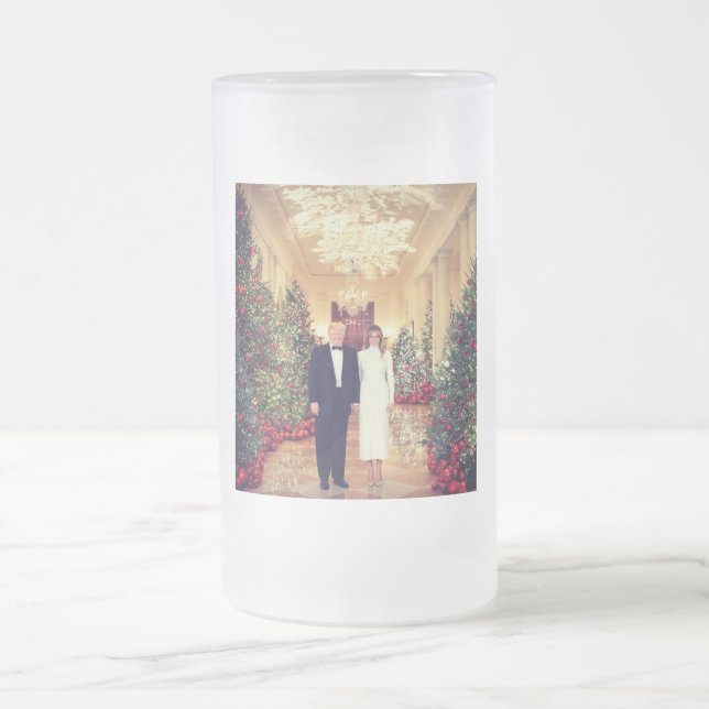 Chope Givrée Trump Président des États-Unis Noël à la Maison Bl (Centre)