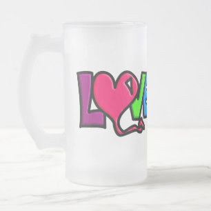 Chope Givrée Typographie d'art du mot Amour