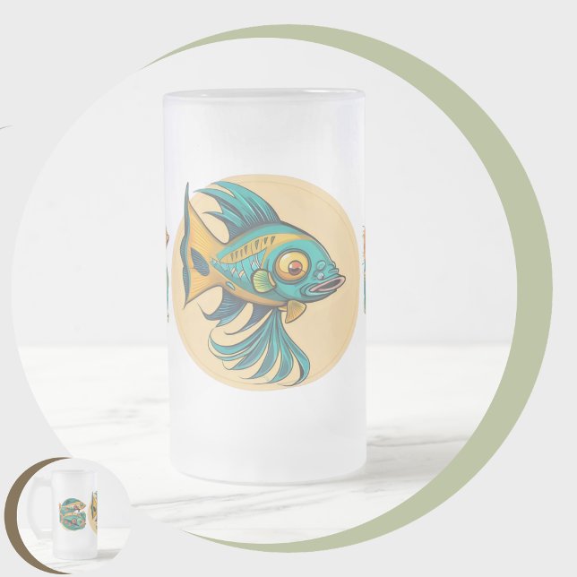 Chope Givrée Ubiquiste (Ubiquist Frosted Glass Beer Mug
)