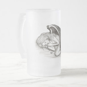Chope Givrée Un Angel endormi, noir et blanc