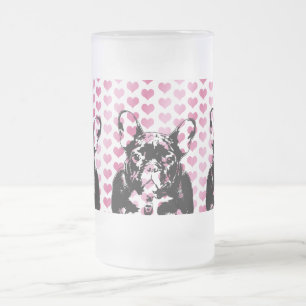 Chope Givrée Valentines - silhouette de bouledogue français