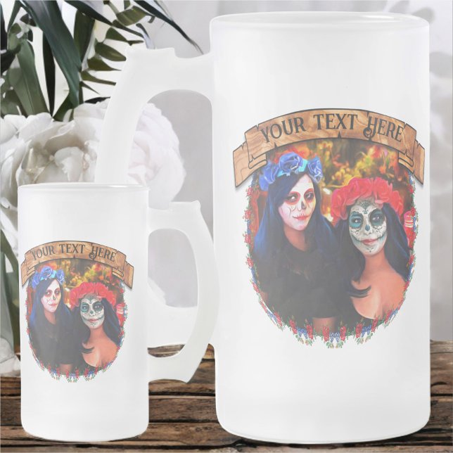 Chope Givrée Vallarta Catrinas avec fleurs et bougies 1718 (Créateur téléchargé)