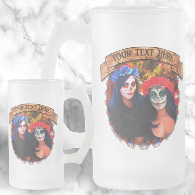 Chope Givrée Vallarta Catrinas avec fleurs et bougies 1718 (Créateur téléchargé)