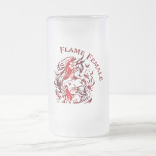 Chope Givrée Verre à bière femme flamboyante