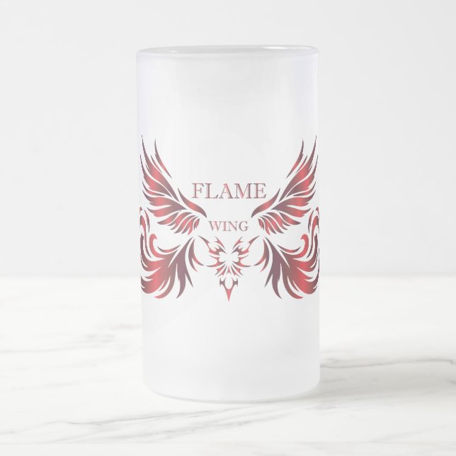 Chope Givrée Verre à bière Flame Wing (Centre)
