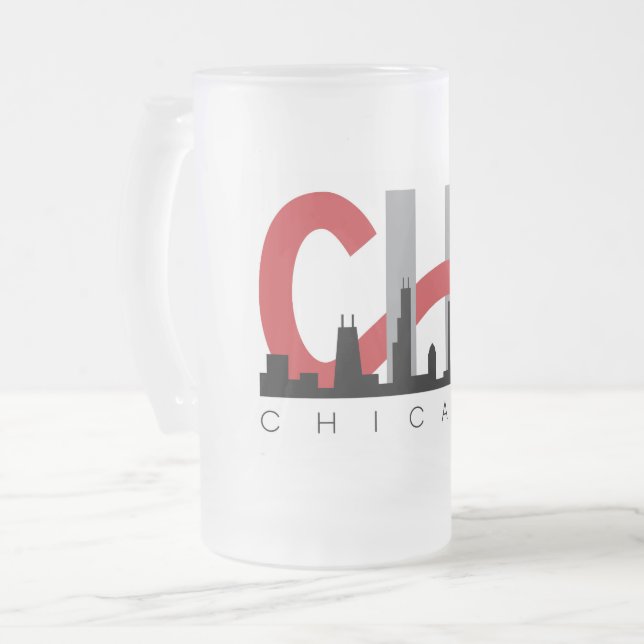 Chope Givrée Verre à bière givré CHI (Devant gauche)
