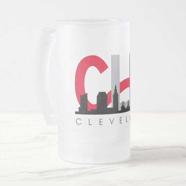Chope Givrée Verre à bière givré CLE (Devant gauche)