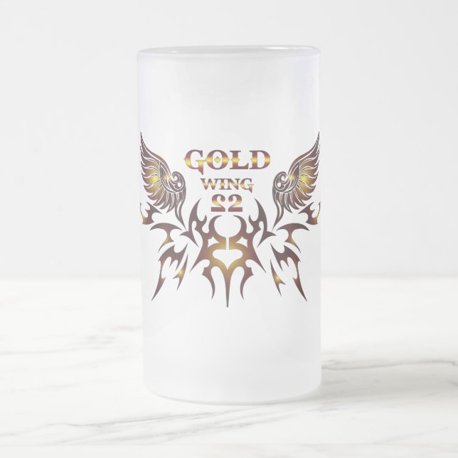 Chope Givrée Verre à bière Gold Wing-2 (Centre)