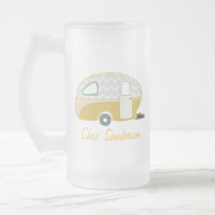 Chope Givrée Verre à bière personnalisé Rétro Caravane