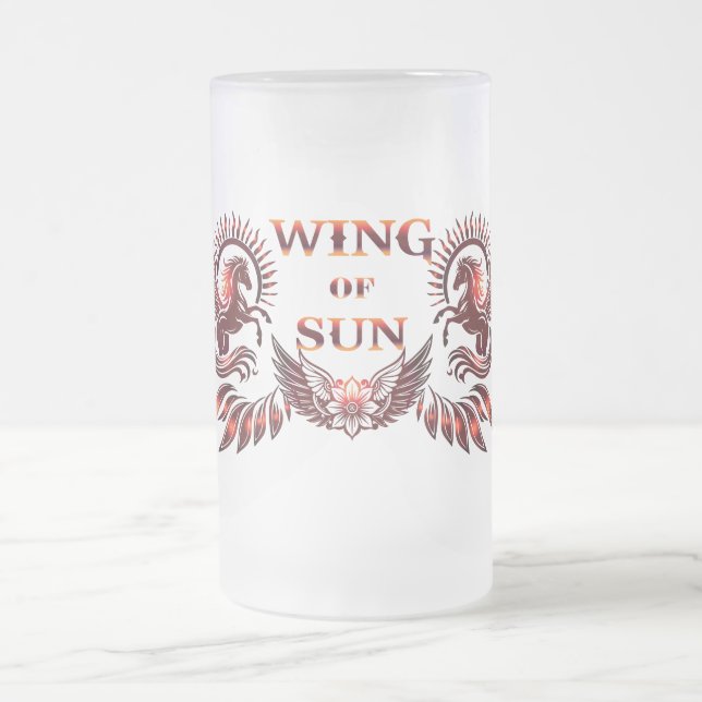 Chope Givrée Verre à bière Wing of Sun (Centre)