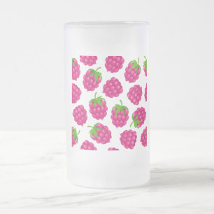 Chope Givrée verre avec fruit de framboise d'été